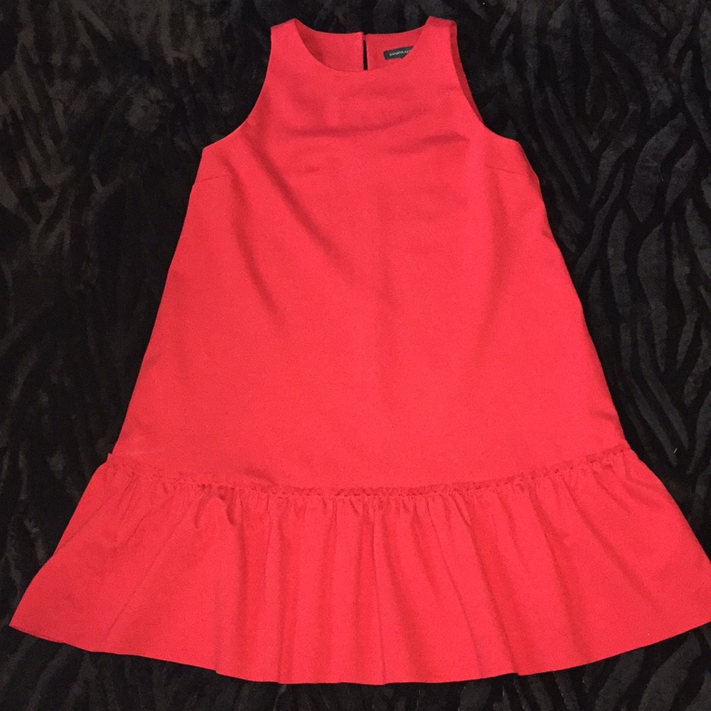 Banana Republic Sz 4 red sleeveless midi dress